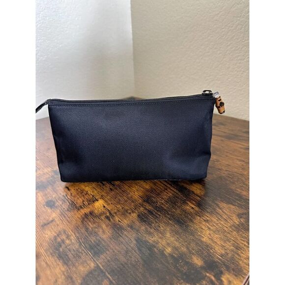 Gucci Bamboo Black Nylon Cosmetics Pouch Bag - Picture 8 of 16